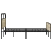 Estructura de cama sin colchón 140x200 cm madera roble Sonoma