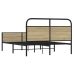 Estructura de cama sin colchón 140x200 cm madera roble Sonoma