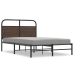 Estructura de cama sin colchón 140x190 cm madera marrón roble