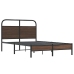 Estructura de cama sin colchón 140x190 cm madera marrón roble
