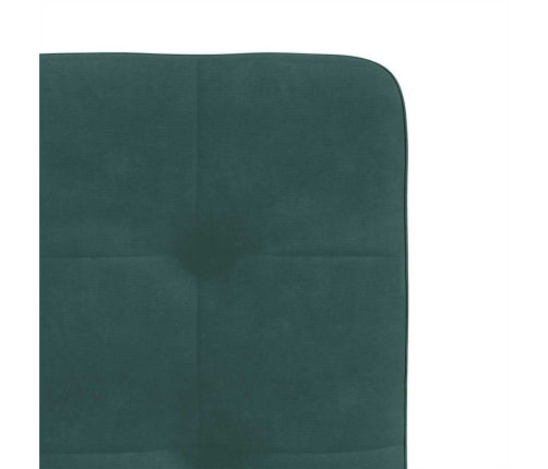 Sillas de comedor 4 unidades terciopelo verde oscuro