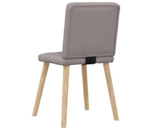 Sillas de comedor 4 unidades tela taupe