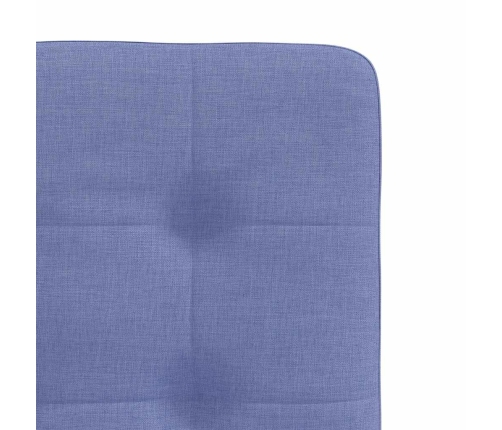 Sillas de comedor 4 uds tela azul jeans