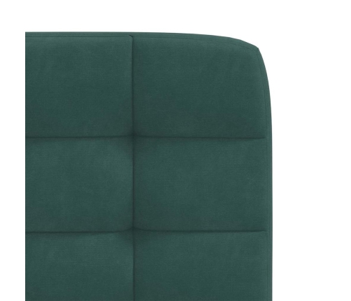 Sillas de comedor 4 unidades terciopelo verde oscuro