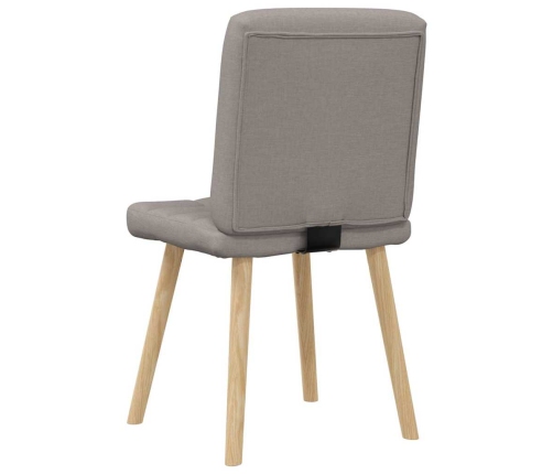 Sillas de comedor 4 unidades tela taupe