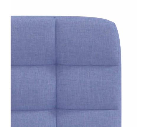 Sillas de comedor 4 uds tela azul jeans