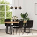 Sillas de comedor 4 unidades terciopelo negro