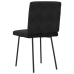 Sillas de comedor 4 unidades terciopelo negro