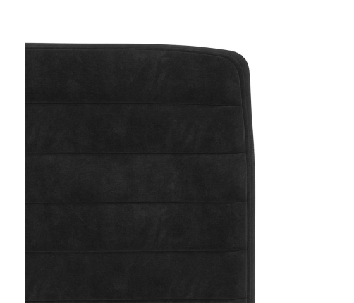 Sillas de comedor 4 unidades terciopelo negro