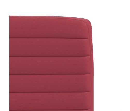 Sillas comedor 4 unidades cuero sintético rojo tinto