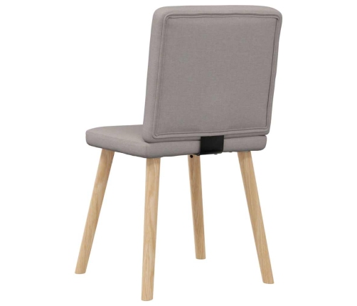 Sillas de comedor 4 unidades tela taupe