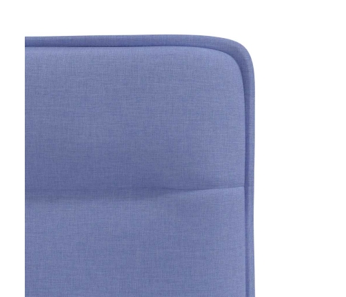 Sillas de comedor 4 uds tela azul jeans