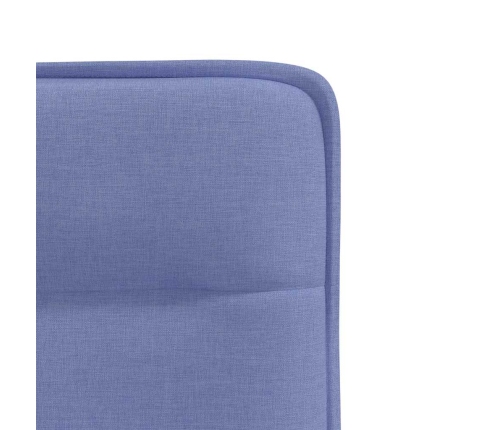 Sillas de comedor 4 uds tela azul jeans