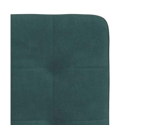 Sillas de comedor 6 unidades terciopelo verde oscuro