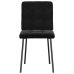 Silla de comedor 6 unidades terciopelo negro