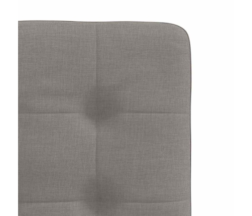 Sillas de comedor 6 unidades de tela gris taupe