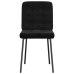 Silla de comedor 6 unidades terciopelo negro