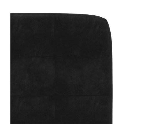 Silla de comedor 6 unidades terciopelo negro