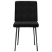 Silla de comedor 6 unidades terciopelo negro