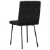 Silla de comedor 6 unidades terciopelo negro