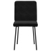 Silla de comedor 6 unidades terciopelo negro