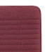 Sillas de comedor 6 unidades tela rojo tinto