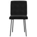 Silla de comedor 6 unidades terciopelo negro