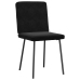 Silla de comedor 6 unidades terciopelo negro