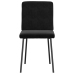 Silla de comedor 6 unidades terciopelo negro