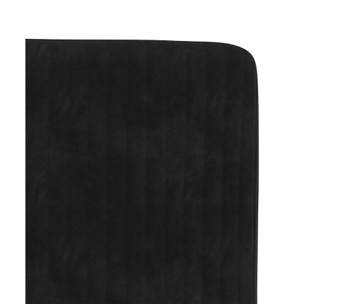 Silla de comedor 6 unidades terciopelo negro