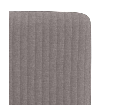 Sillas de comedor 6 unidades de tela gris taupe