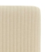 Sillas de comedor 6 unidades tela color crema