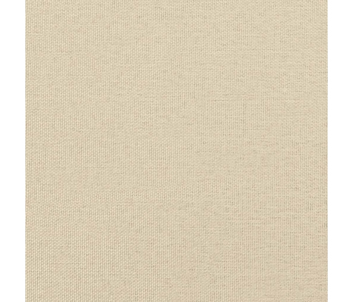 Sillas de comedor 6 unidades tela color crema