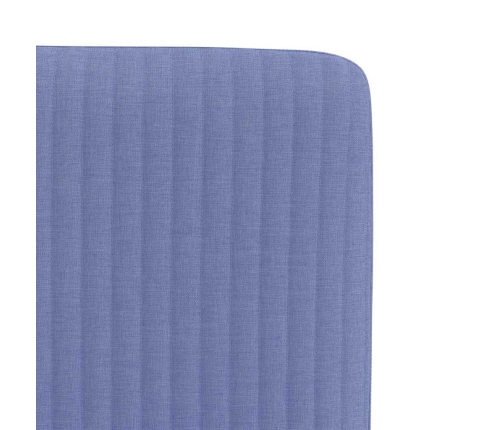 Sillas de comedor 6 uds tela azul jeans