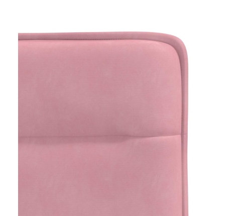 Sillas de comedor 6 unidades terciopelo rosa