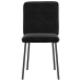 Silla de comedor 6 unidades terciopelo negro