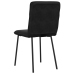 Silla de comedor 6 unidades terciopelo negro