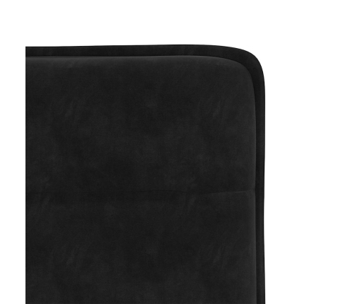 Silla de comedor 6 unidades terciopelo negro