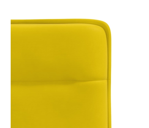 Sillas de comedor 6 unidades terciopelo amarillo