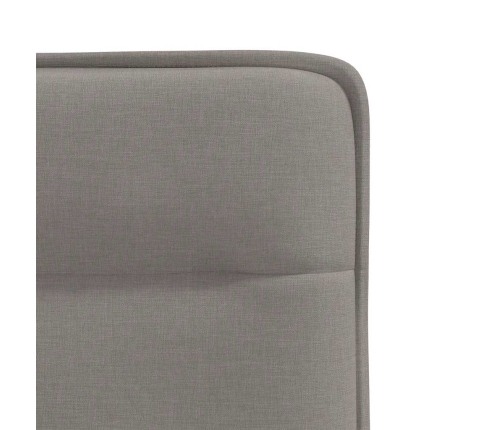 Sillas de comedor 6 unidades de tela gris taupe