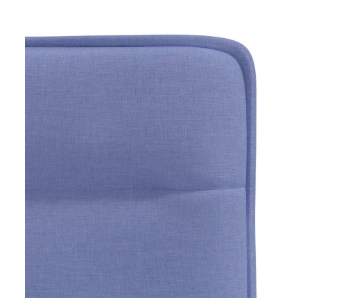 Sillas de comedor 6 uds tela azul jeans