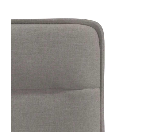 Sillas de comedor 6 unidades de tela gris taupe