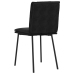 Silla de comedor 6 unidades terciopelo negro