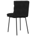 Silla de comedor 6 unidades terciopelo negro