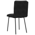 Silla de comedor 6 unidades terciopelo negro