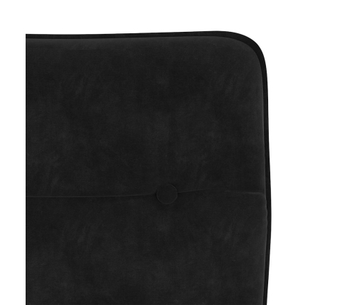 Silla de comedor 6 unidades terciopelo negro