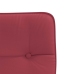 Sillas comedor 4 unidades cuero sintético rojo tinto