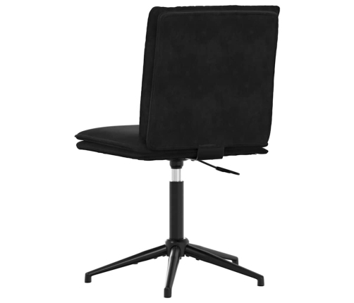 Silla de comedor 6 unidades terciopelo negro