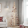 Árbol de Navidad de madera de adorno madera maciza pino 210 cm