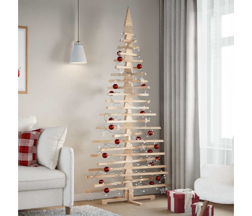 Árbol de Navidad de madera de adorno madera maciza pino 210 cm